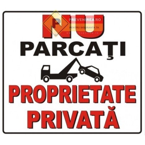 Indicator rosu nu parcati